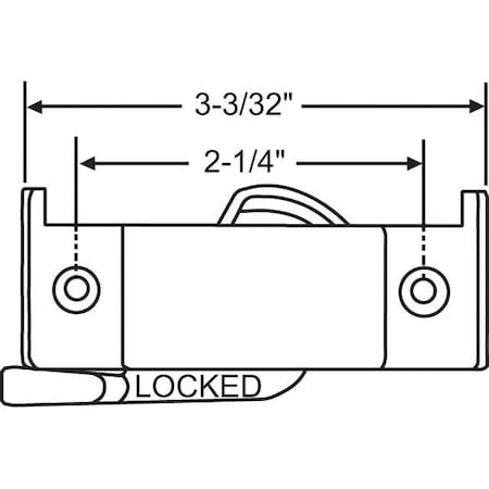 Strybuc Sash Lock Black 900-19656B